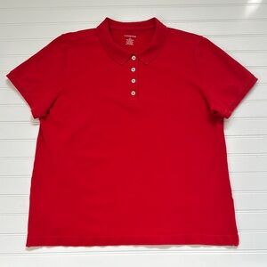 Lands' End Red Polo Shirt Boys 14/16